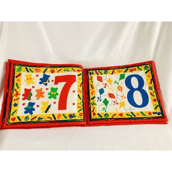 Crayons Counting with Me Touch-EMS Baby 1ST Soft Cloth Book VTG - Picture 5 of 7